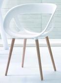 Fauteuil Quiberon/B - coque technopolymère et pieds en hêtre naturel_0