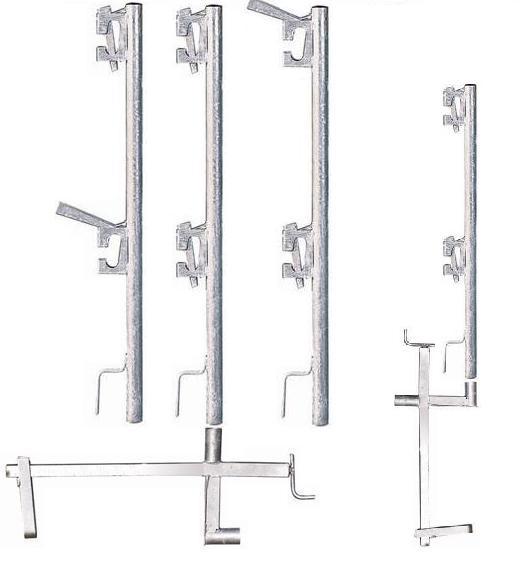 Garde-corps pince dalle - acrotère - escalier GCRPIG2540R - pince 3 positions D25 et D40 galva_0