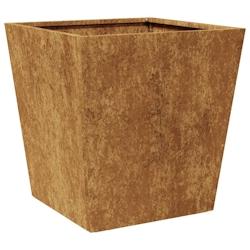 Helloshop26 - Jardinière bac lit surélevé plantes fleurs terrasse jardin 40 x 40 x 40 cm acier corten Marron 02_0037543 - 3000213894851_0