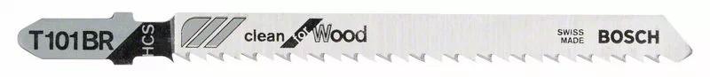 LAME DE SCIE SAUTEUSE T 101 BR CLEAN FOR WOOD PACK DE 25 - BOSCH - 2608633623