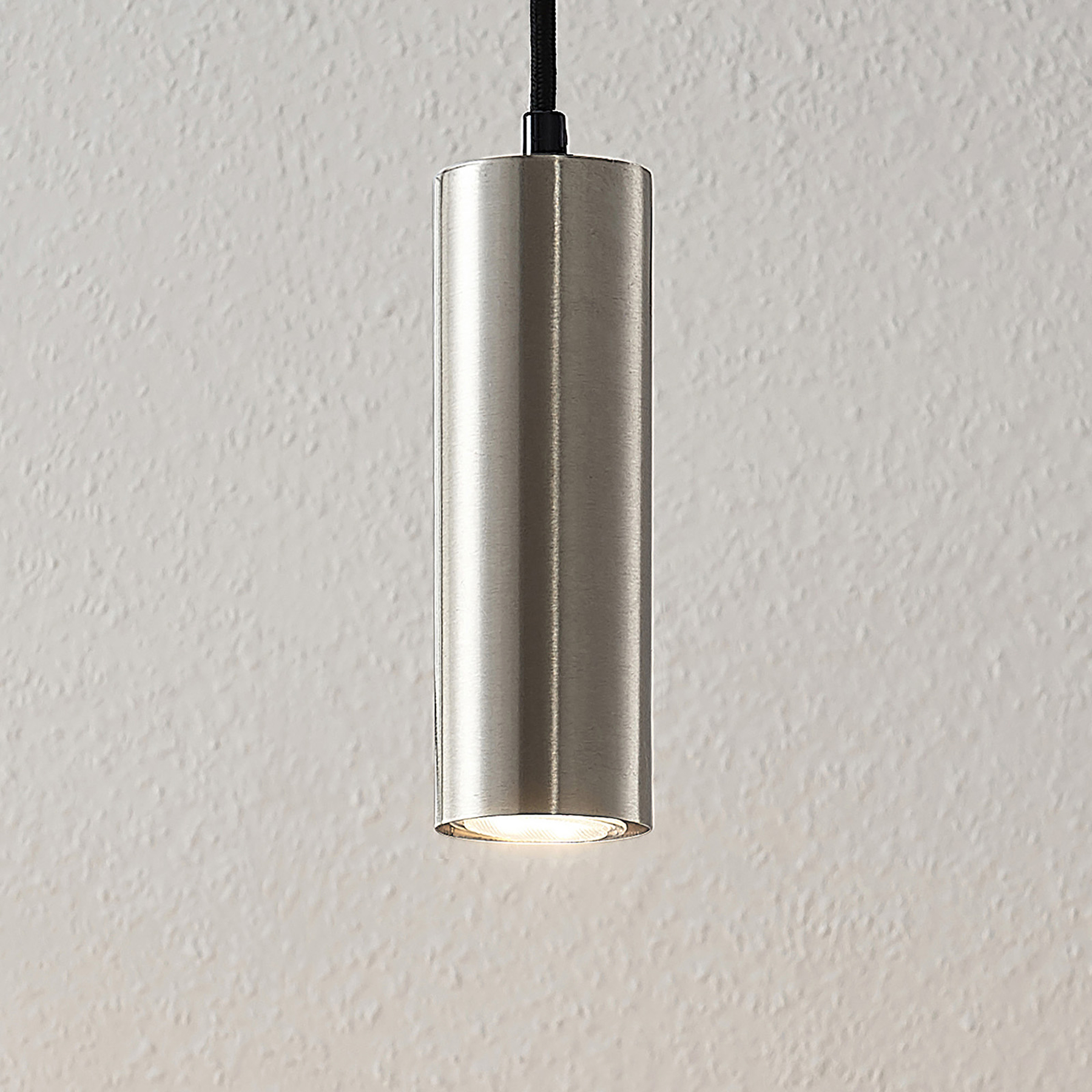 SUSPENSION LINDBY JOFFREY, Ø 6 CM, NICKEL, MÉTAL, GU10