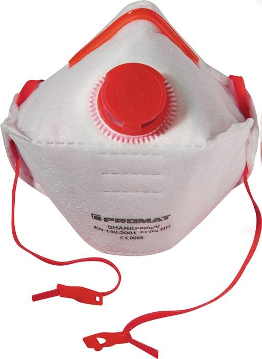 Masque de protection respiratoire Shark - FFP3/V D avec soupape d'expiration, pliable, 12 unités/KT - PROMAT_0