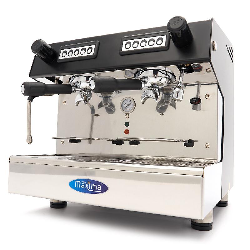 Maxima Machine à expresso - 2 pistons - compacte - 360 tasses par heure – 50 × 48 × 52 cm – 2700 W - noir AKS-09100001_0