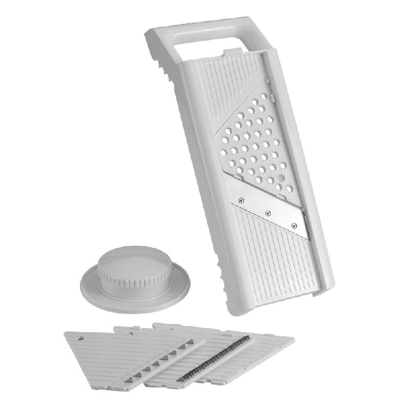 Metaltex 19.45.75 Trancheuse manuelle Acier inoxydable, blanc ABS synthétique - 19.45.75_0