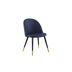 Mobiliara Chaise de restaurant Valentina PVC anthracite - acier A05159_0