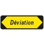 PANNEAU SUR TRÉPIED DÉVIATION