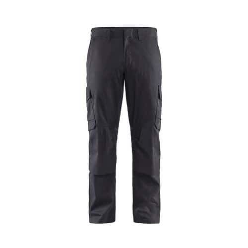 PANTALON DE TRAVAIL INDUSTRIE À POCHES GENOUILLÈRES STRETCH 2D GRIS/NOIR C46 - BLAKLADER