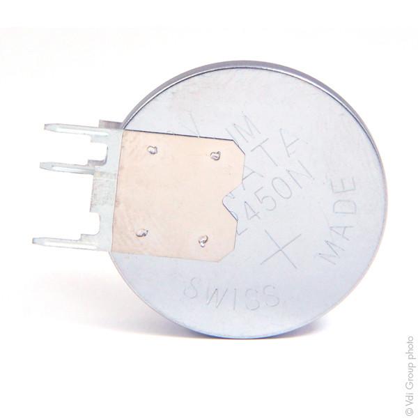 Pile bouton lithium CR2450NRV-LF Renata 3V - 540mAh - Compatible circuit imprimé - Dimensions 24,5mm x 5mm_0