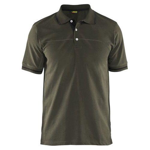 POLO BICOLORE VERT OLIVE/NOIR TAILLE M - BLAKLADER