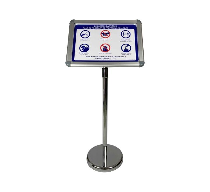 Porte menu en aluminium - Sécurité sanitaire - bcs-menu-pass_0