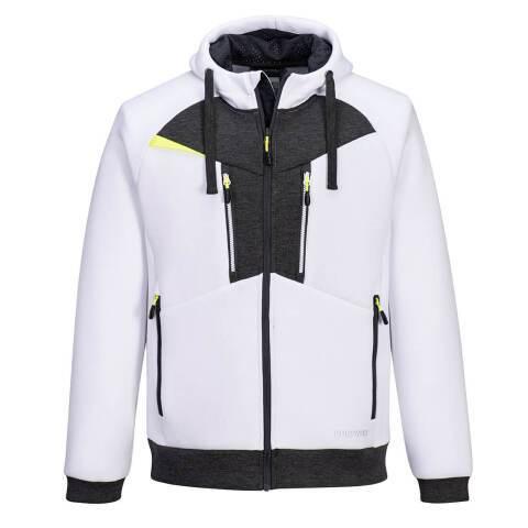 PORTWEST DX472 SWEAT À CAPUCHE ZIPPÉ DX4 BLANC - TAILLE S