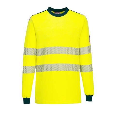 PORTWEST FR701 TEE SHIRT MODAFLAME PW3 HV JAUNE/MARINE - TAILLE XXL