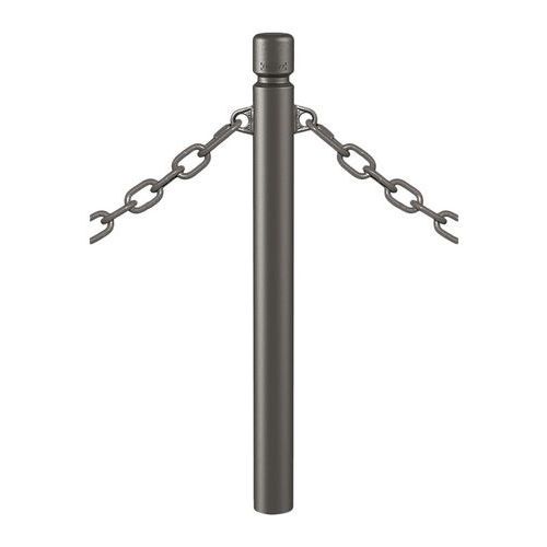 POTELET AGGLO Ø 76 MM CHAINES 2 ANNEAUX - ZINC GRIS PROCITY - PROCITY