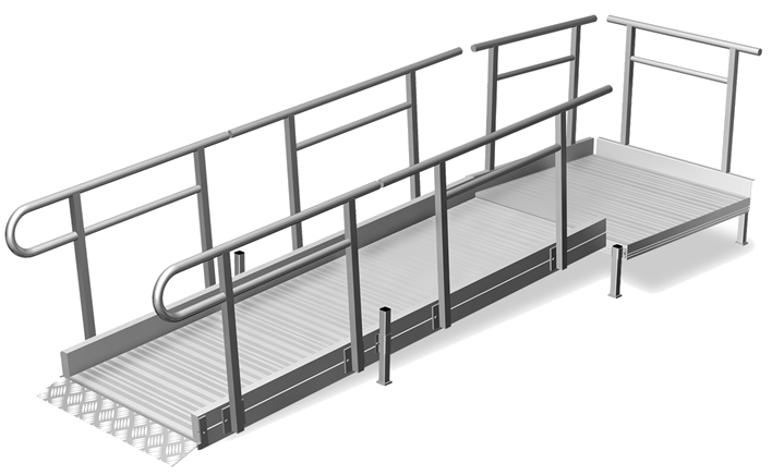 Rampe amovible pliable Shop Ramp normes accessibilité handicap ERP