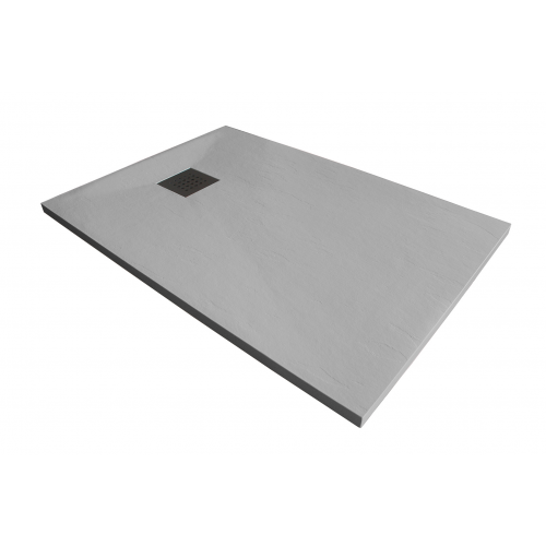RECEVEUR DE DOUCHE - TEXTURÉ - EXTRA-PLAT ET ANTI-DÉRAPANT 180X90 GRIS BATHLUXE