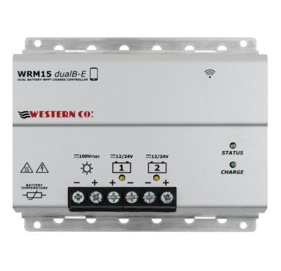 Régulateur de charge solaire 15a mppt 12/24v WESTERN pour deux batteries différentes_0