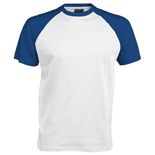 T-SHIRT BICOLORE TRADITIONAL BLANC ROYAL