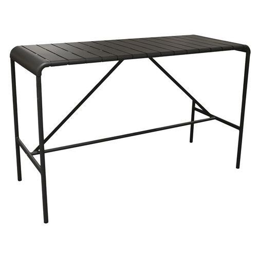 TABLE HAUTE BITTI RECTANGULAIRE GRAPHITE