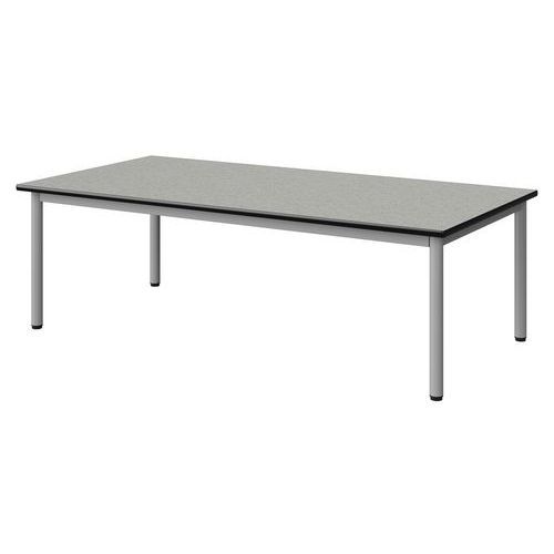 TABLE MALIBU 160X80 T1 4P STRA ISOS GRIS 1400/NOIR GRIS 9006