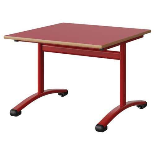 TABLE MALIBU 80X80 T3 DL STRA ALAISÉ ROUGE U321/ROUGE 3020