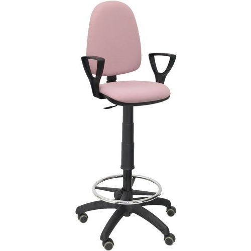 TABOURET AYNA BRAS FIXE - ROUE POUR PARQUET - ROSE - PIQUERAS Y CRESPO