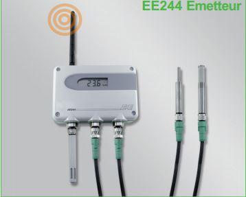 Transmetteur radio EE244 - industriel sans fil avec 3 sondes interchangeables et afficheur en option_0