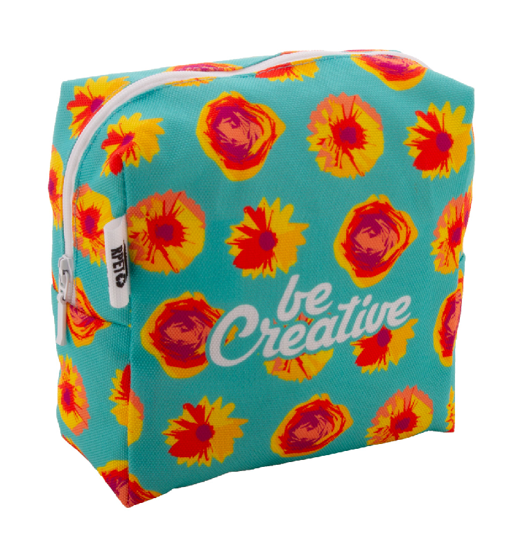Trousse de maquillage personnalisée - polyester RPET 600D - impression en sublimation - minimum 50 pièces_0