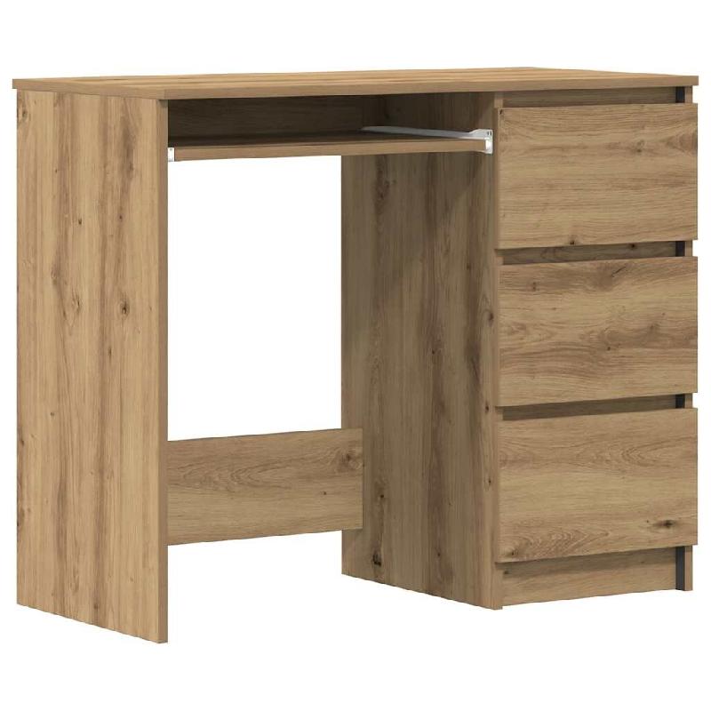 VidaXL Bureau chêne artisanal 90x45x76 cm bois d'ingénierie Modèle Vega Master Confort - 861143_0