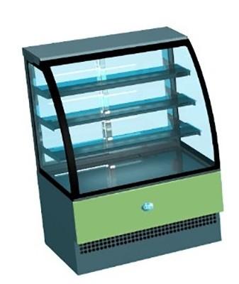 Vitrine de présentation réfrigérée SIENA pâtisserie - vitres trempées, froid ventilé, 0°C à +7°C_0
