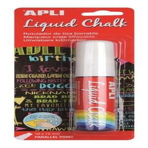Apli Marqueur à craie liquide, pointe biseau 10-15 mm, blanc - 8410782139607_0