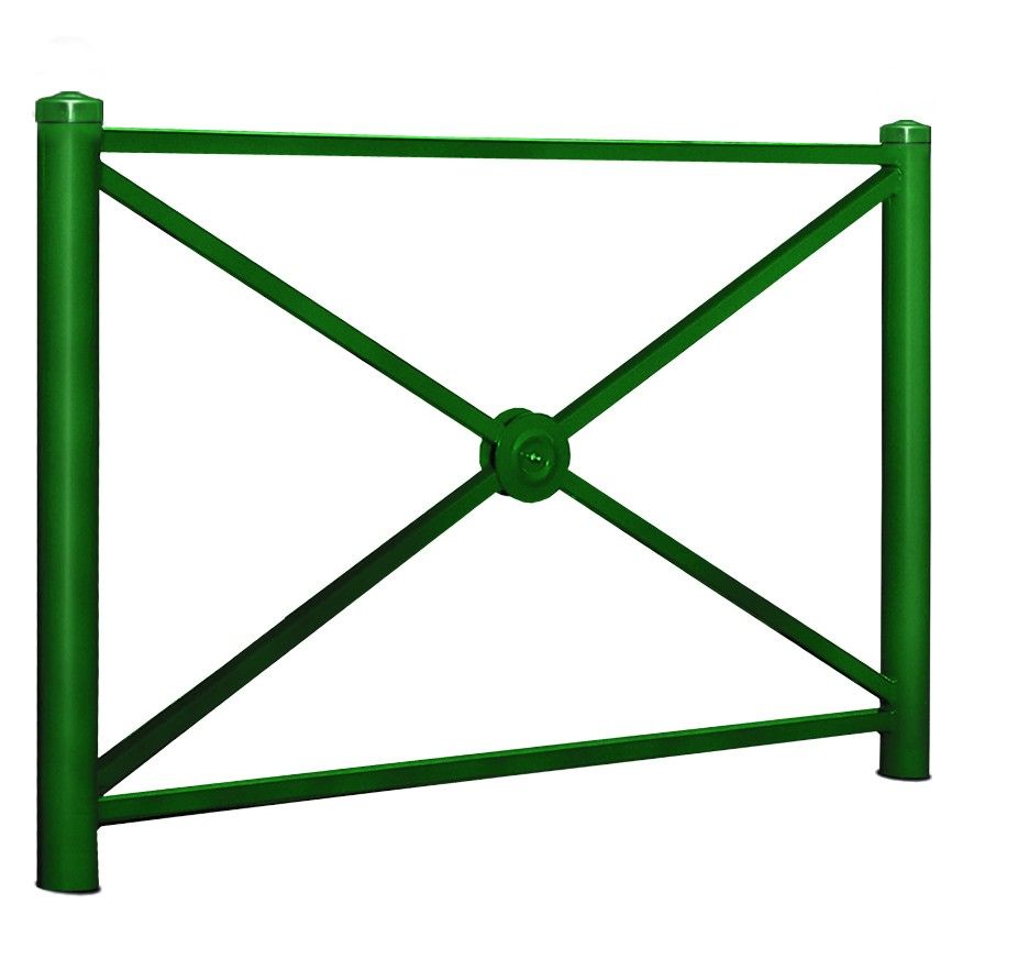 Barrière DELORME Comète - Serem - longueur 150 cm - hauteur hors sol 105 cm - tube acier - peinture époxy sur zinc antirouille_0