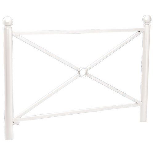 BARRIÈRE PROVINCE SIMPLE CROIX 1.57 M BOULE ZINC BLANC 9010 - PROCITY