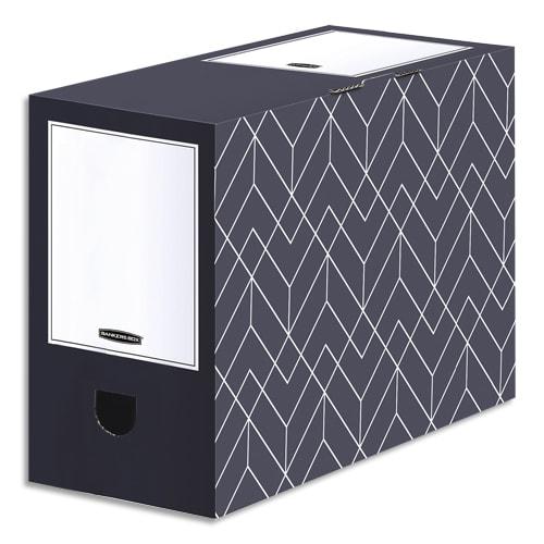 Bankers Box - Boîte archives dos de 15 cm - Heavy Duty Design - Montage manuel - Coloris gris ardoise_0