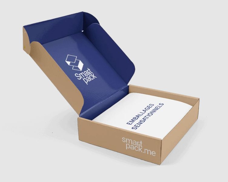 Boite d'expédition personnalisée en carton - Smartpack - Ref: FEFCO 427 - Résistance et design sur mesure_0