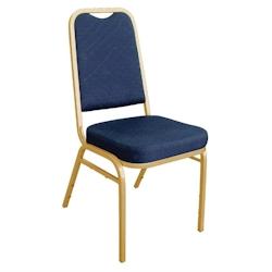 Chaises de banquet à dossier carré Bolero bleues - bleu GAS-DL015_0