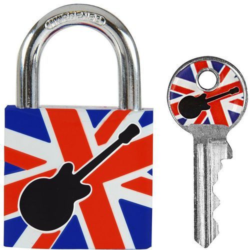 CADENAS À CLÉ EN MÉTAL IMPRIMÉ DRAPEAU 3430EUR - MASTER LOCK