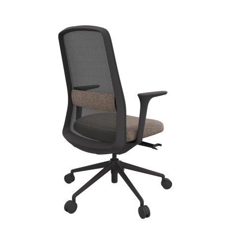 CHAISE DE BUREAU ROCKIT NOIR - MARRON