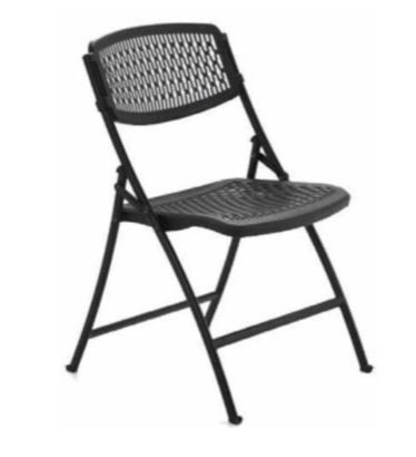 Chaise pliante  ajourée avec assise et dossier en polypropylène_0