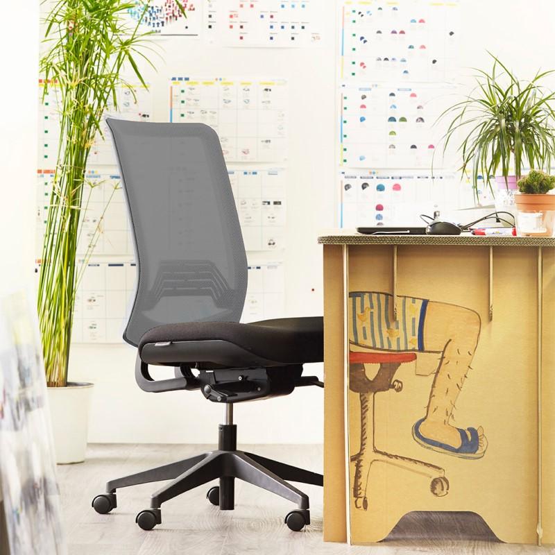 Chaise sans accodoirs WI-MAX Résille Noir_0