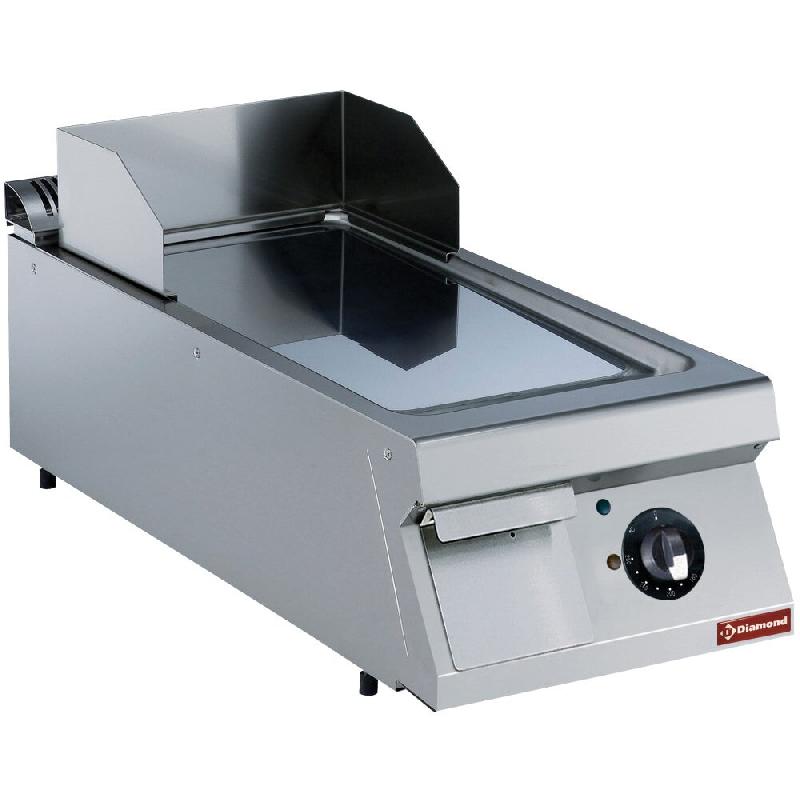 Diamond - Plaque de cuisson électrique, lisse, chrome dur -TOP- - réf. E22/PLCD4T-N - gris inox AKS-E22/PLCD4T-N_0
