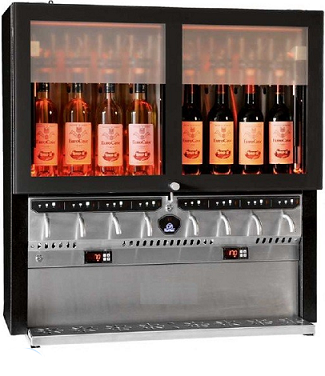 Distributeur de vin au verre avec dosage et azote - Capacité 8 bouteilles - Régulation électronique_0
