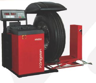 Équilibreuse de roue industrielle KN250 - motorisée pour véhicules légers et lourds - capacité jusqu'à 160kg_0