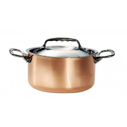 FAITOUT EN CUIVRE INOX PROFESSIONNEL À FOND MAGNÉTIQUE DE BUYER - Ø 200 MM