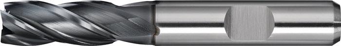 Fraise deux tailles DIN 844 type N - D. Nominal 12 mm - HSS-Co PM ALCRONA - DIN 1835 B - 4 lames courtes - PROMAT_0