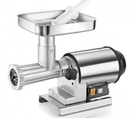 Hachoir à viande électrique n°22 Elegant Tre Spade - 1000W - Acier inoxydable - 80 à 120kg/h_0