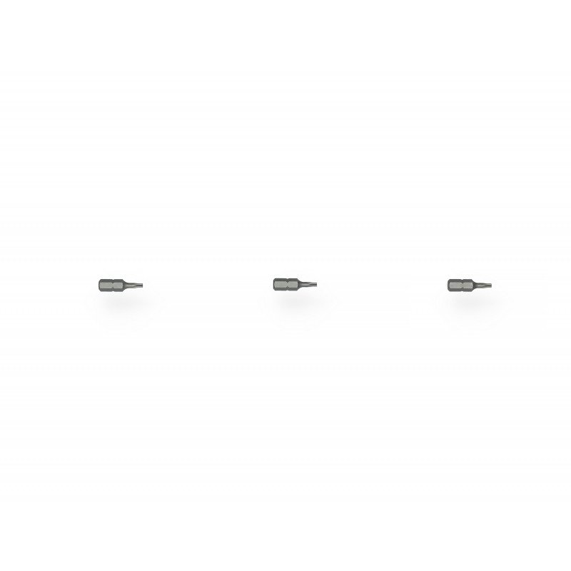CARTE DE 3 EMBOUTS ÉTOILE PERCÉE TTX10 LONGUEUR 25 MM - HANGER - 133041