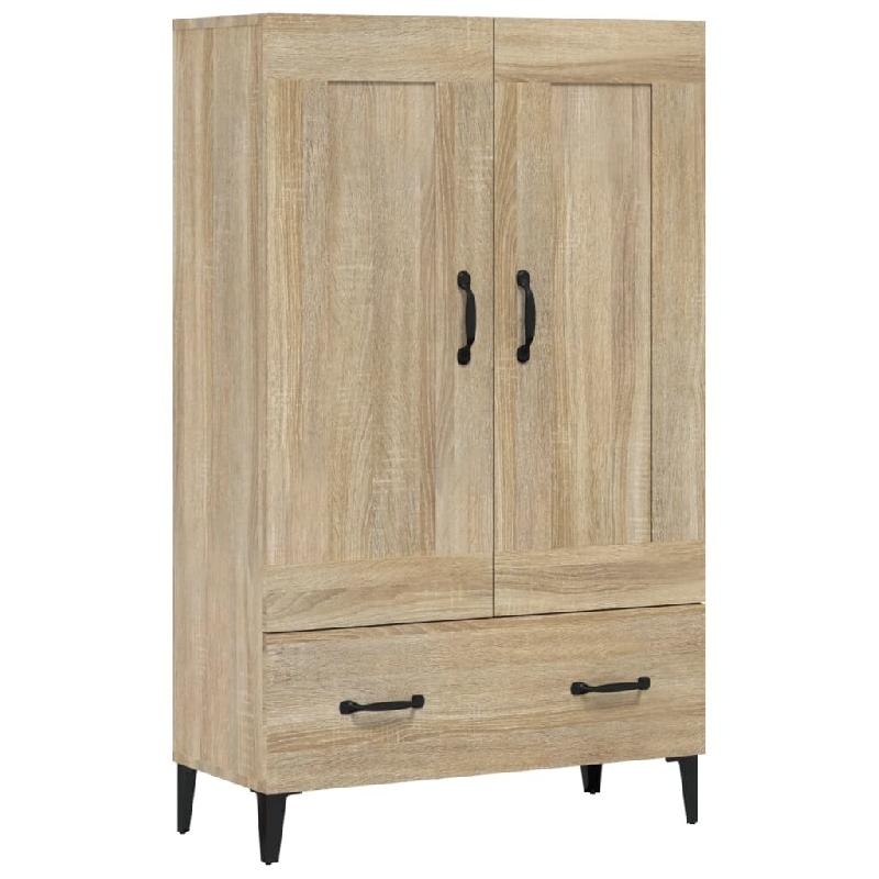 Helloshop26 - Buffet bahut commode armoire meuble de rangement organisateur cuisine salle de séjour salon haut sonoma 70 x 31 x 115 02_0034195 - Bois_0
