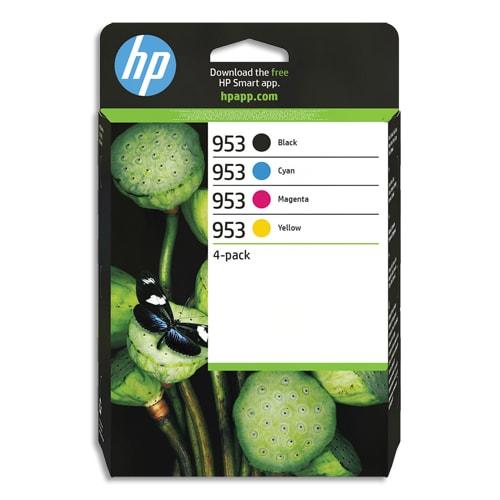 HP - Pack de 4 cartouches jet d'encre 953 - Référence 6ZC69AE - 4 couleurs_0