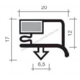 Joint JCA158G - Coloris gris - Longueur de 2.55m - Réalisation sur mesure pour chambre froide_0