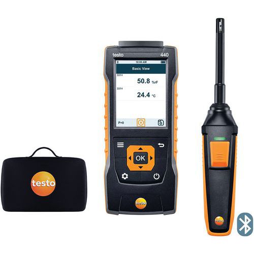 KIT D'HUMIDITÉ AVEC BLUETOOTH® - TESTO 440